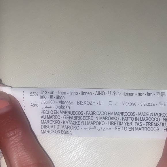 Zara Striped Linen Blend Top - Picture 6 of 6